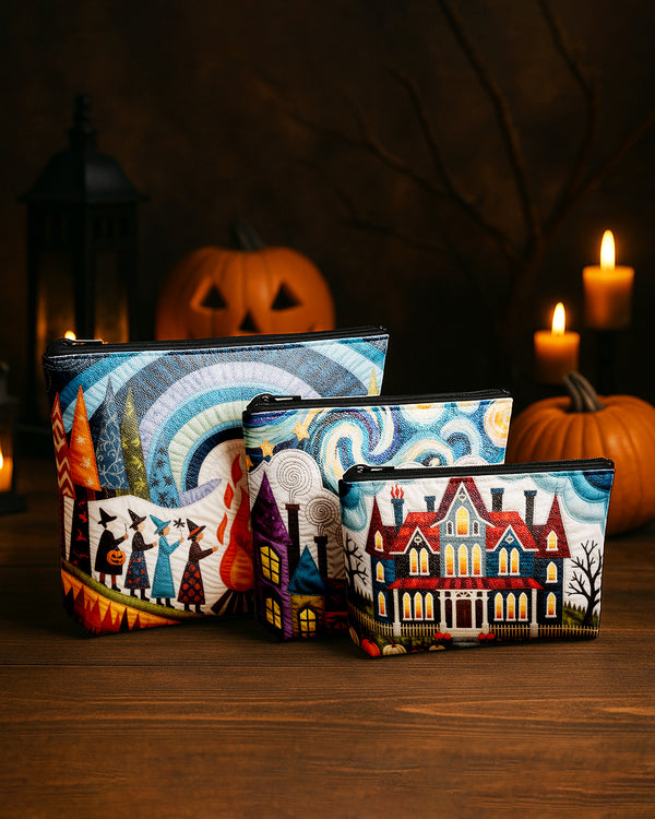 Set of 3 - REPOUCH Essential Zipper Pouch for Makeup Bag in Halloween 91 GPO0091