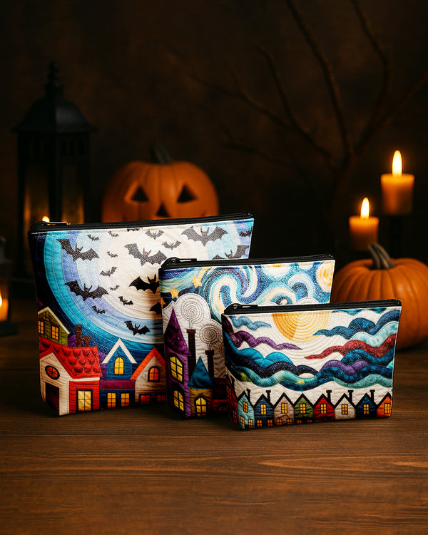 Set of 3 - REPOUCH Essential Zipper Pouch for Makeup Bag in Halloween 89 GPO0089