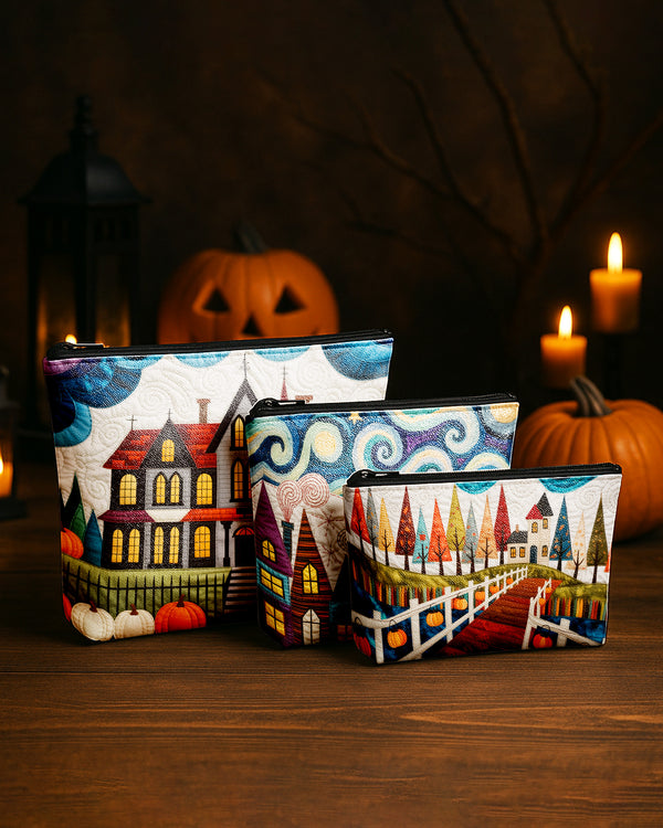 Set of 3 - REPOUCH Essential Zipper Pouch for Makeup Bag in Halloween 90 GPO0090
