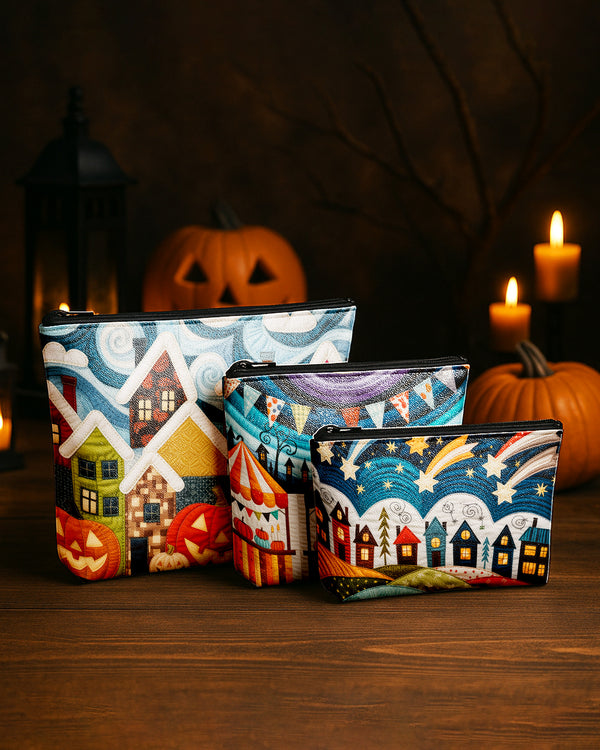 Set of 3 - REPOUCH Essential Zipper Pouch for Makeup Bag in Halloween 85 GPO0085