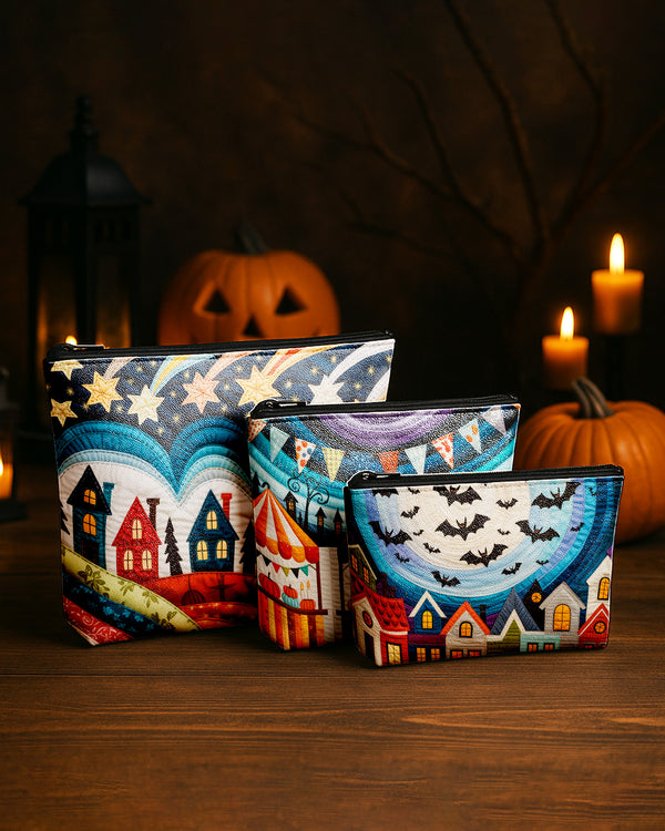 Set of 3 - REPOUCH Essential Zipper Pouch for Makeup Bag in Halloween 87 GPO0087