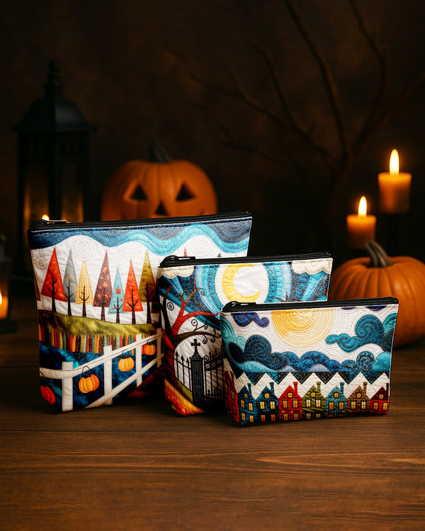 Set of 3 - REPOUCH Essential Zipper Pouch for Makeup Bag in Halloween 83 GPO0083