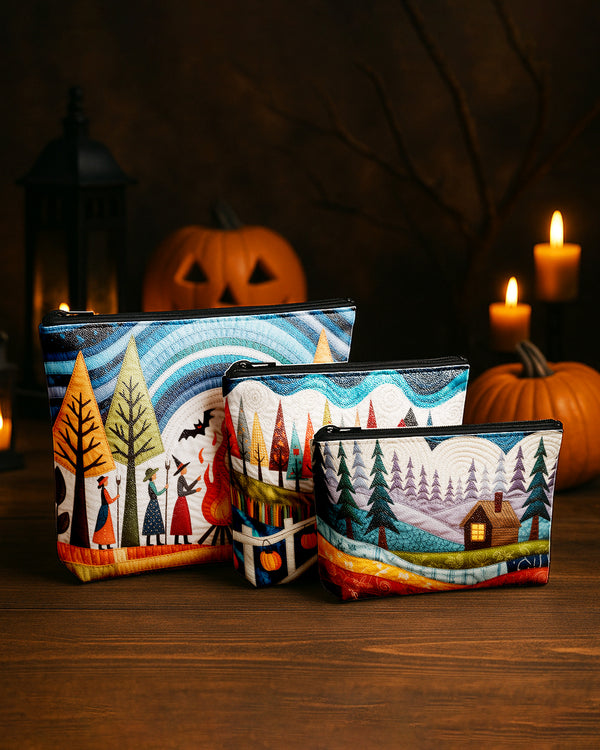 Set of 3 - REPOUCH Essential Zipper Pouch for Makeup Bag in Halloween 82 GPO0082