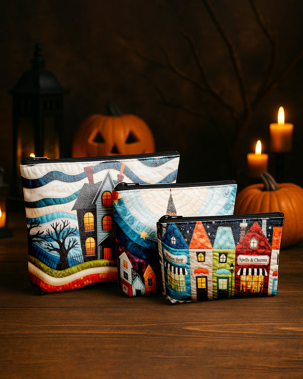 Set of 3 - REPOUCH Essential Zipper Pouch for Makeup Bag in Halloween 77 GPO0077