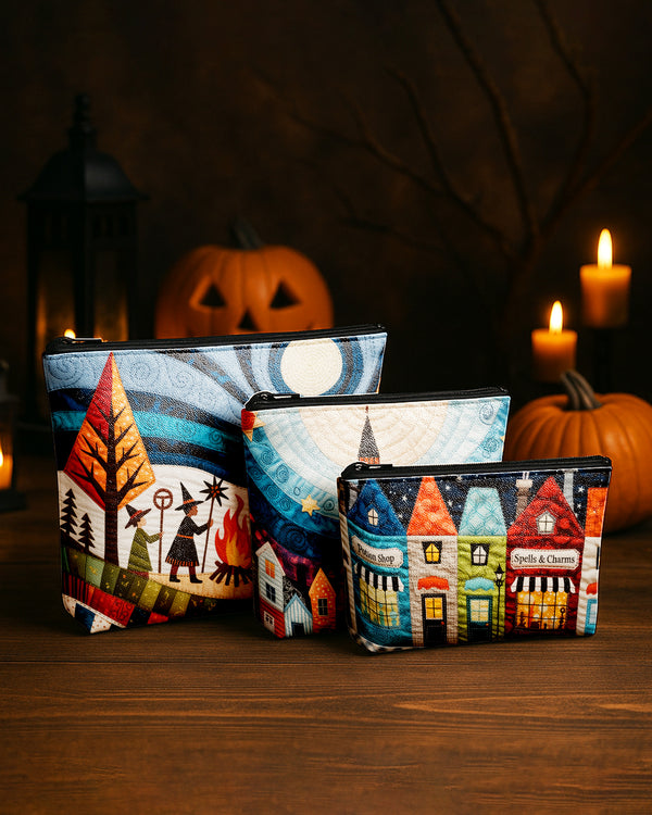 Set of 3 - REPOUCH Essential Zipper Pouch for Makeup Bag in Halloween 75 GPO0075
