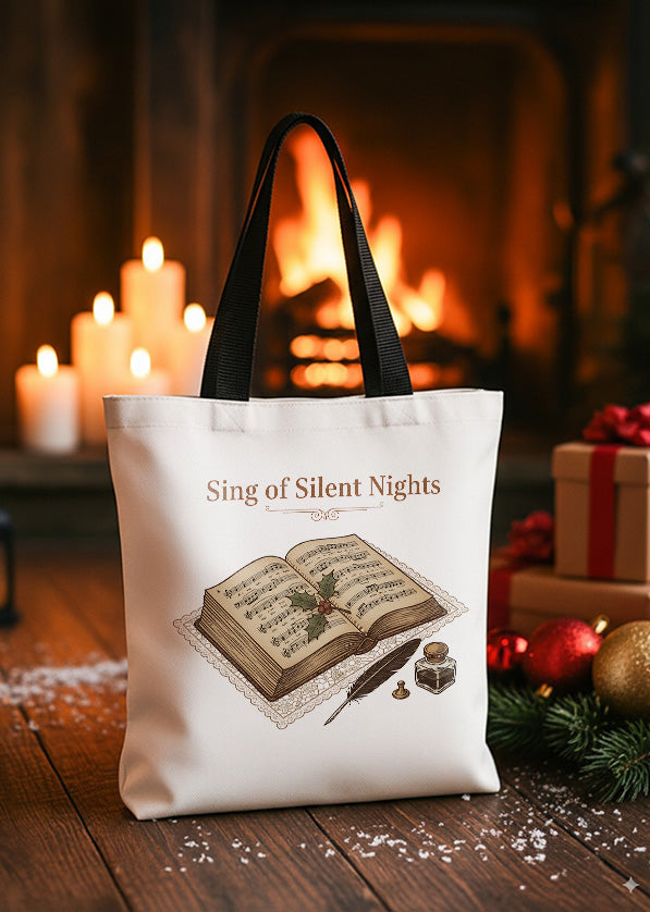 Canvas Totebag Sing Of Slient Nights GTT0334