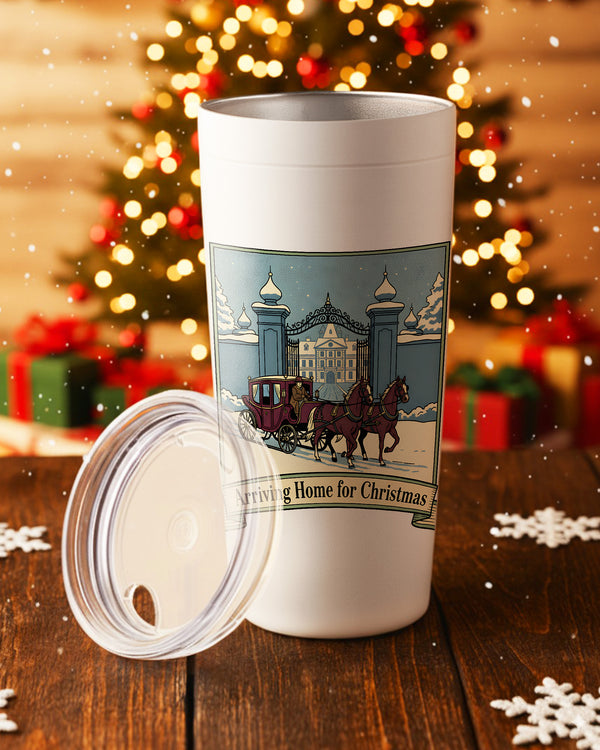 Stainless Tumbler Tis Arriving Home For Christmas GTB0216