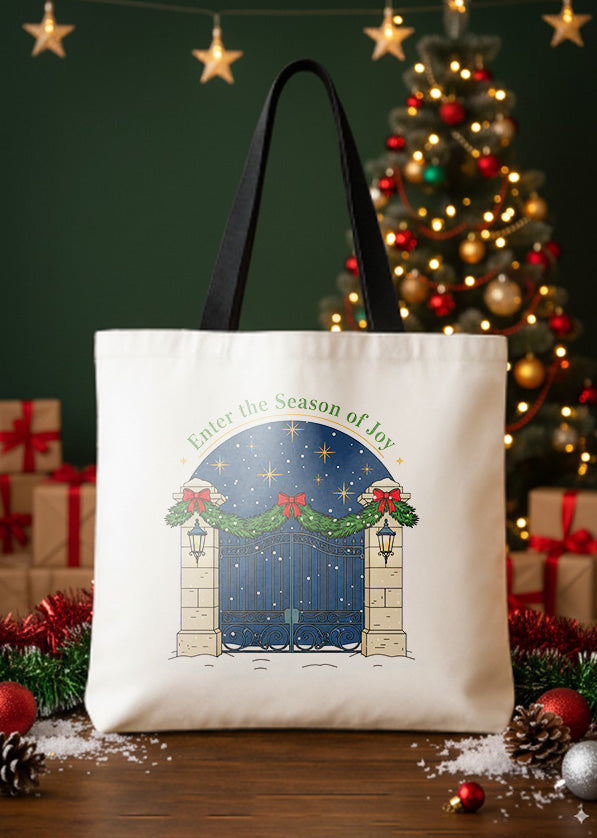 Canvas Totebag Enter The Season Of Joy GTT0336