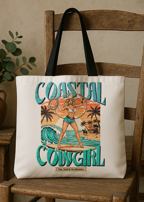 Canvas Totebag Slow Your Roll Cowboy Wild Nights & Lucky Rolls - Est. 1960 GTT0301