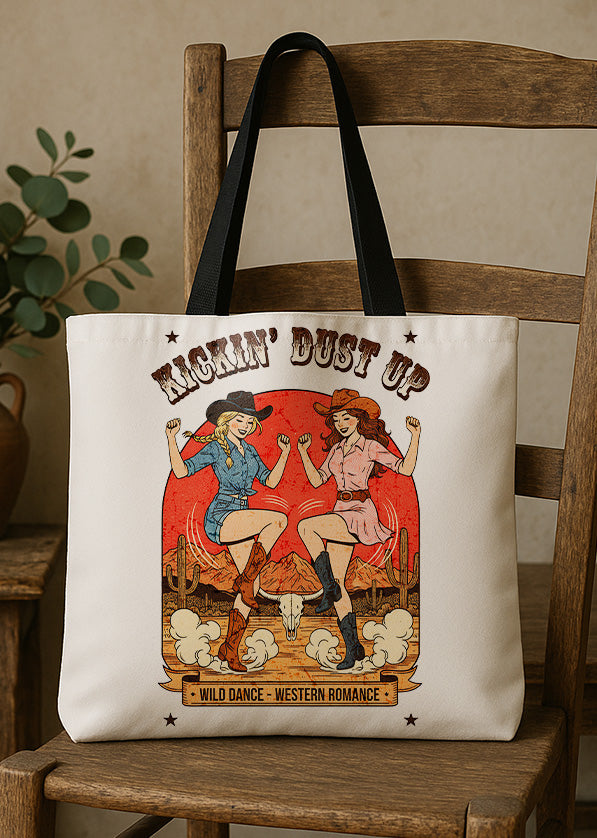 Canvas Totebag Kichin' Dust Up Wild Dance - Western Romance GTT0304