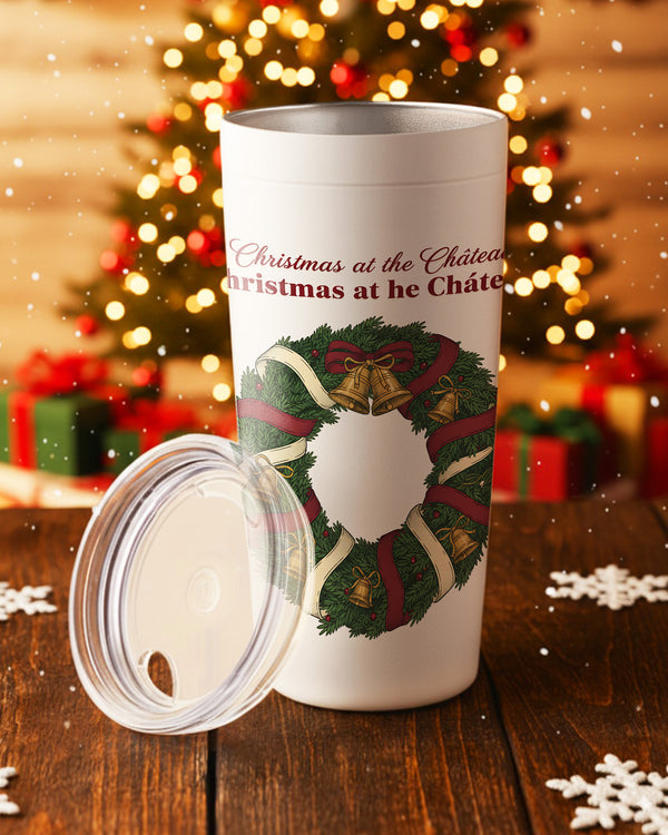 Stainless Tumbler Tis Christmas At The Château Christmas At He Châeau GTB0205