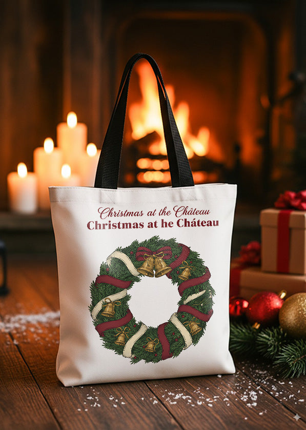 Canvas Totebag Christmas At The Château Chrismas At He Château GTT0325