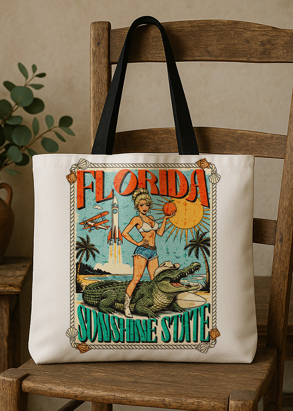 Canvas Totebag Florida Sunshine State GTT0306