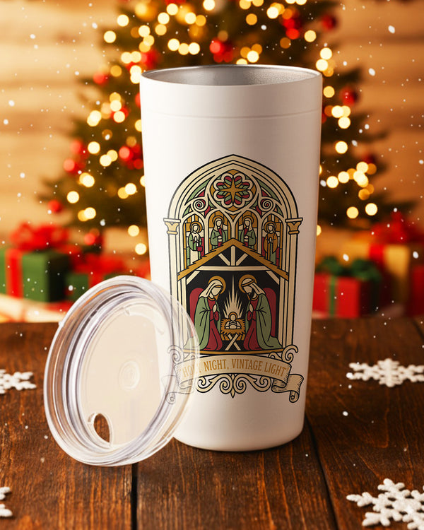 Stainless Tumbler Tis Holy Night, Vintage Light GTB0206