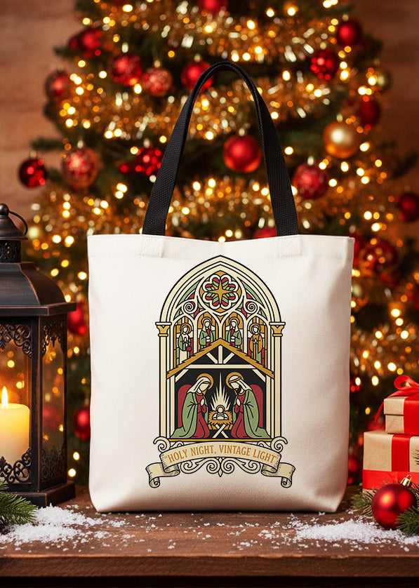 Canvas Totebag Holy Night, Vintage Light GTT0326
