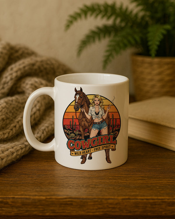 Mug Cowgirl Wild Heart - Free Spirit GMG0204