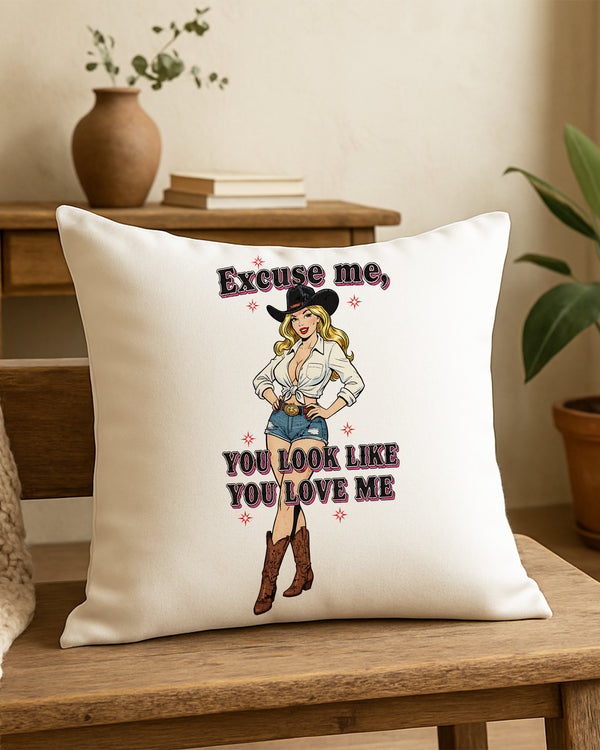 Pillow Cushion Case Excuse Me, You Look Like You Love Me GPL0235