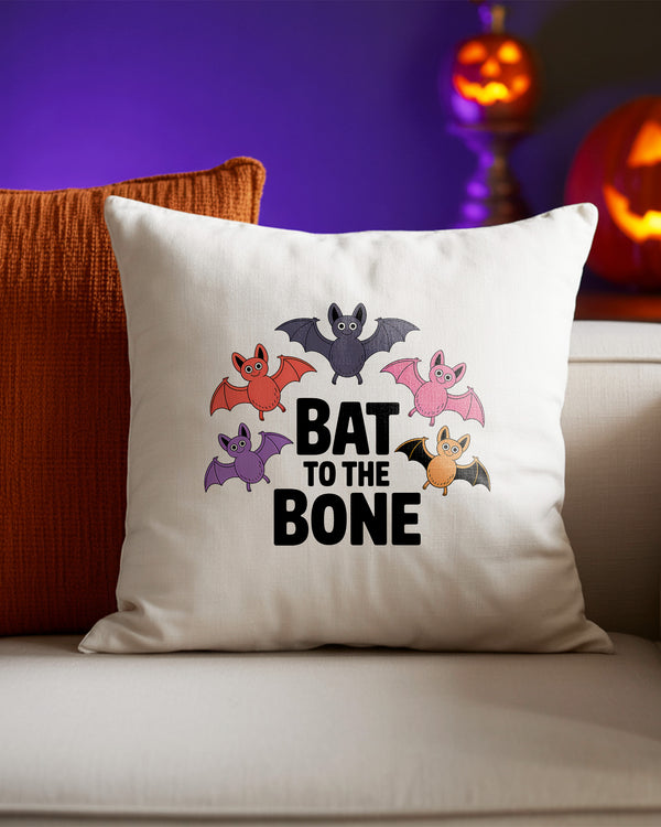 Pillow Cushion Bad To The Bone Cute Halloween GPL01