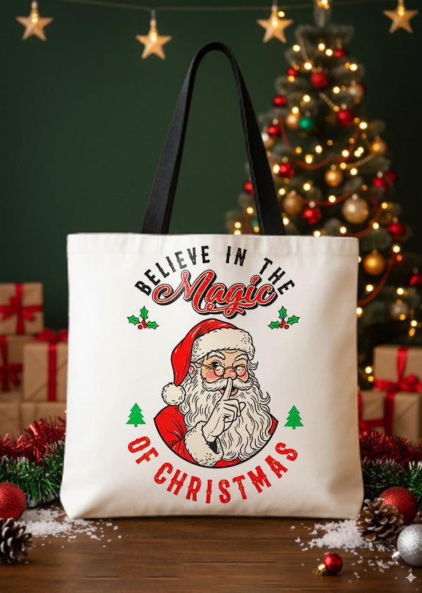 Canvas Totebag Believe In The Magic Of Christmas GTT0358