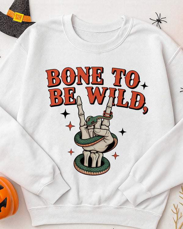 Sweater Bone To Be Wild Cute Halloween GSW011