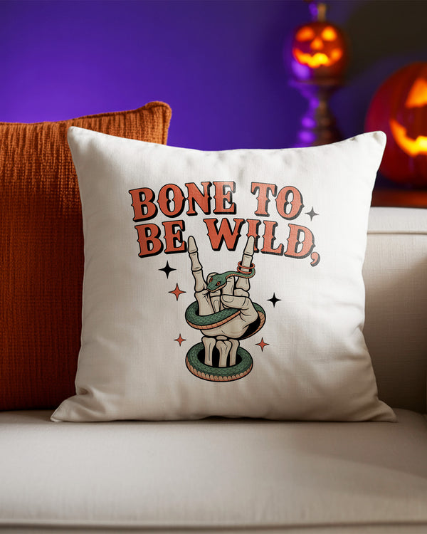 Pillow Cushion Bone To Be Wild Cute Halloween GPL011