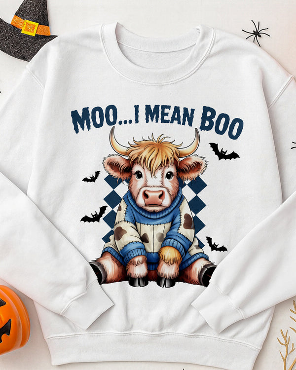 Sweater Boo…I Mean Boo Bat Cow Cute Halloween GSW015