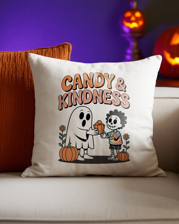Pillow Cushion Candy & Kisses Cute Friend Ghost Boy Cute Halloween GPL026