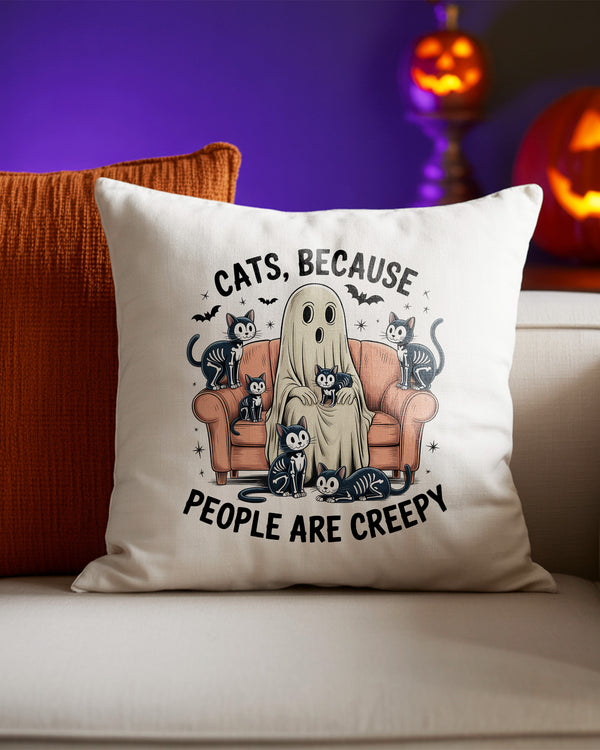 Pillow Cushion Cats Because People Are Creepy Cute Halloween GPL029