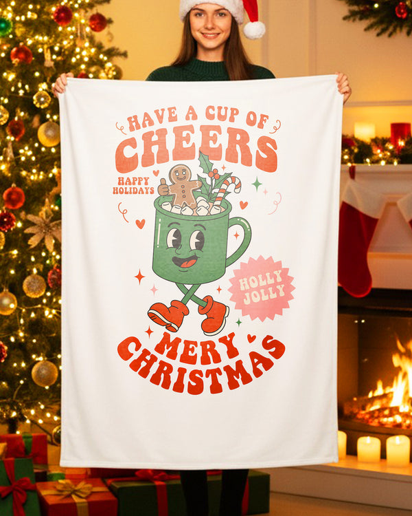 Blanket Have a cup of Cheers Merry Christmas GBL0188
