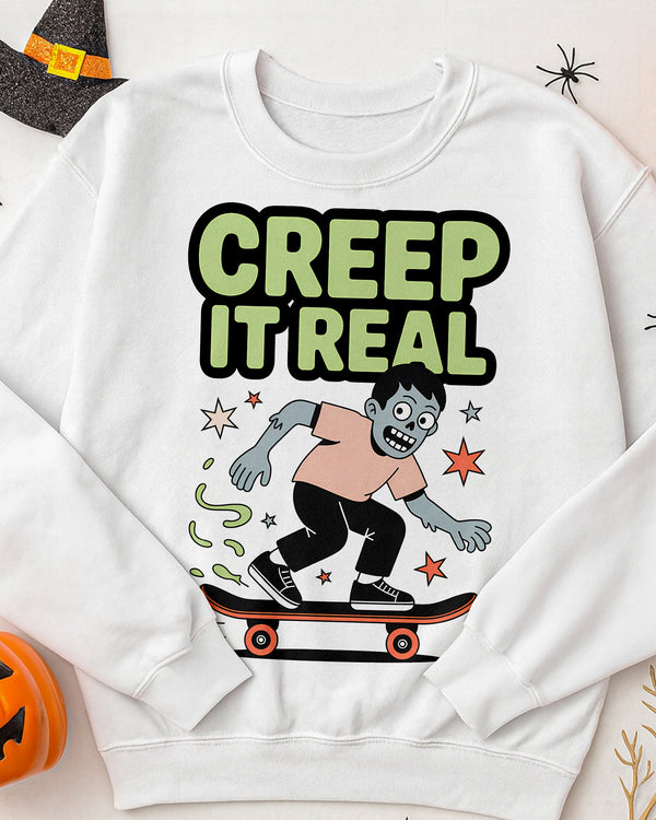 Sweater Creep It Real Zombies Cute Halloween GSW032