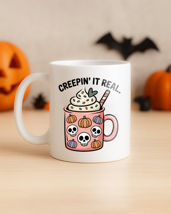Mug Creepin’ It Real Coffee Cup Cute Halloween GMG033