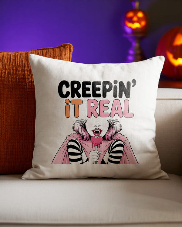 Pillow Cushion Creepin’ It Real Sexy Girl Ice Cream Cute Halloween GPL034