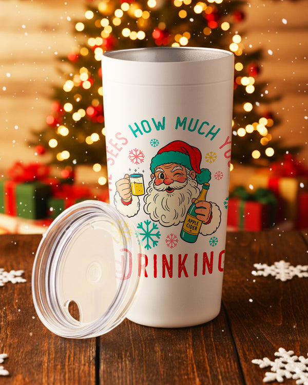 Stainless Tumbler Tis He Sees How Much You'Re Drinking  GTB0223