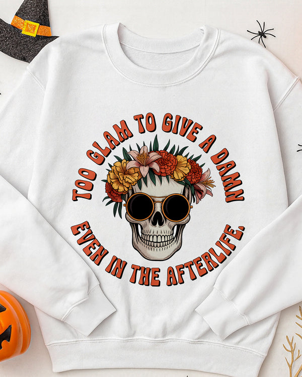Sweater Fear In The Afterlife Skull Sunglasses Flower Cute Halloween GSW040