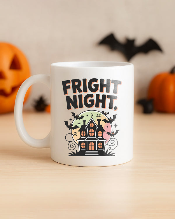 Mug Fright Night Castle Moon Bat Cute Halloween GMG041