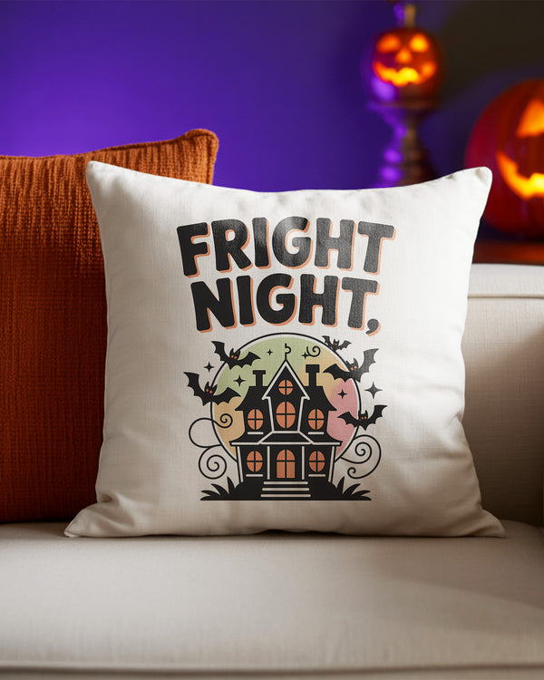 Pillow Cushion Fright Night Castle Moon Bat Cute Halloween GPL046