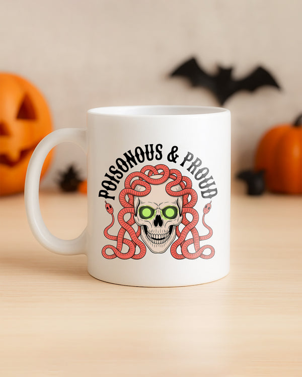 Mug Froghorns & Proud Skull Snake Cute Halloween GMG042