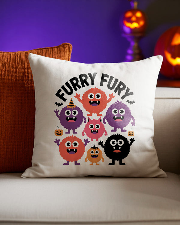 Pillow Cushion Furry Fury Monster Cute Halloween GPL048