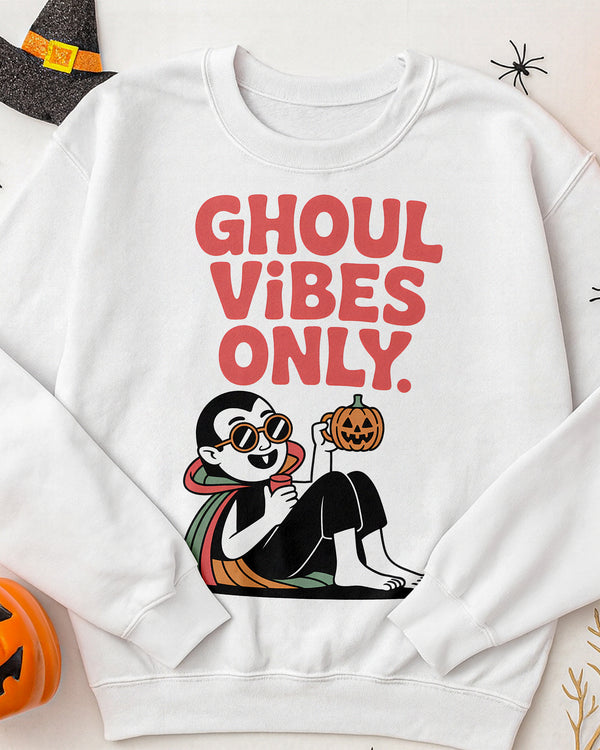 Sweater Ghoul Vibes Only Vampire Cute Halloween GSW047