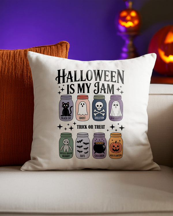 Pillow Cushion Halloween Is My Jam Cute Halloween GPL059