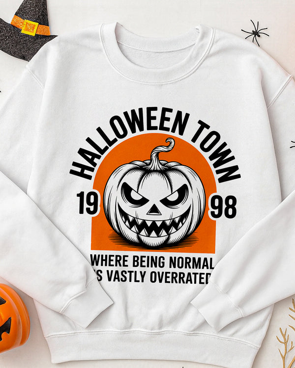 Sweater Halloween Town 1998 Skull Pumpkin Cute Halloween GSW054