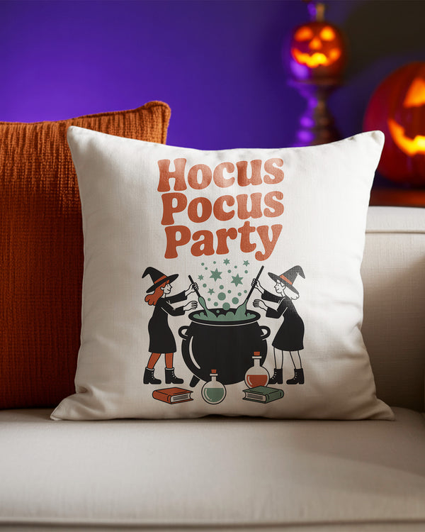 Pillow Cushion Hocus Pocus Party Witch with Cauldron Cute Halloween GPL068