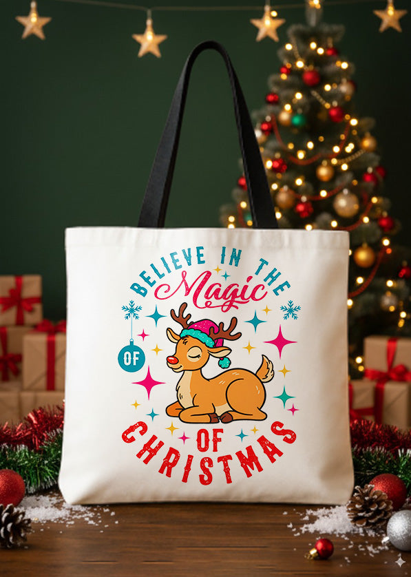 Canvas Totebag Believe In The Magic Of Christmas GTT0365