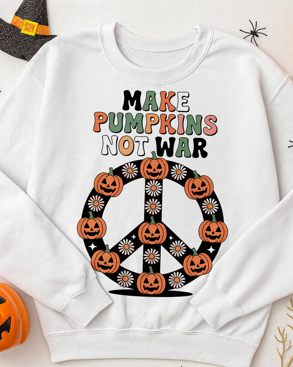 Sweater Make Potions Not War Peace Pumpkin Cute Halloween GSW072