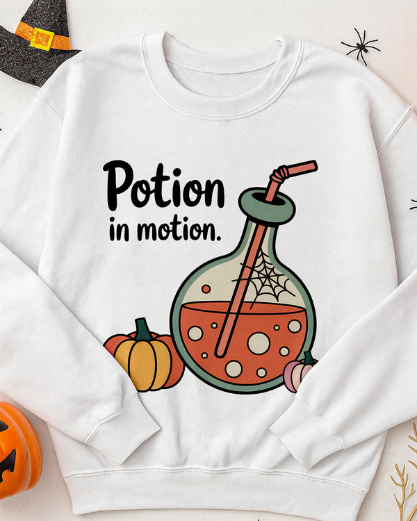 Sweater Potion In Motion Pumpkin Cute Halloween GSW078