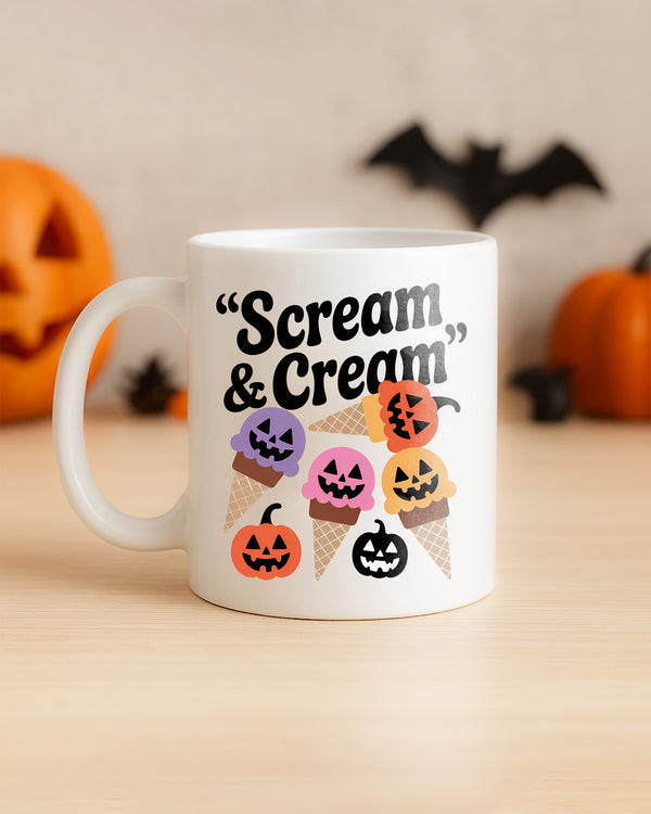 Mug Scream & Cream Ice Ghost Cute Halloween GMG089