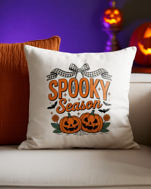 Pillow Cushion Spooky Season Pumpkin Cute Halloween GPL0116