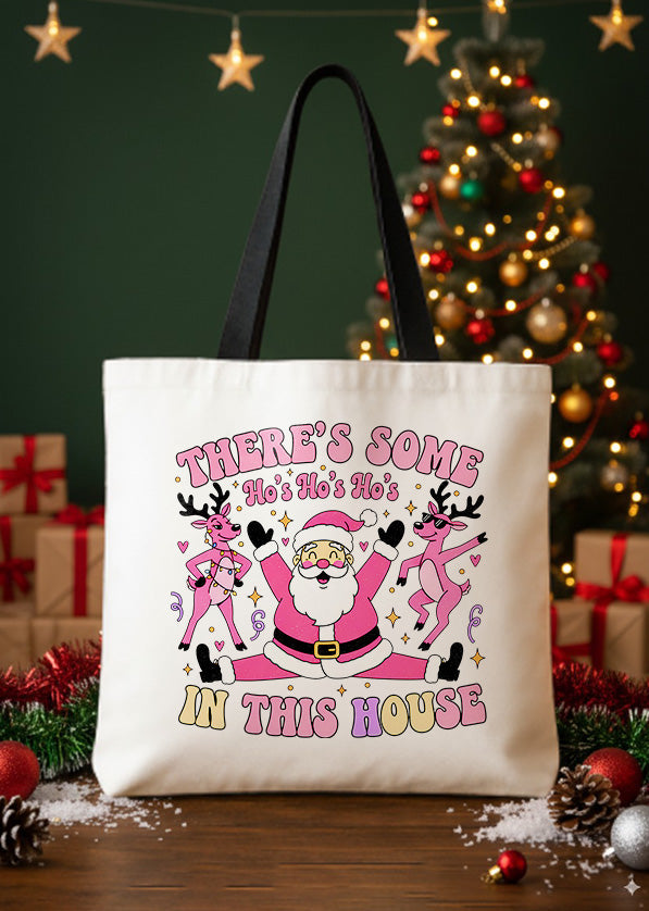 Canvas Totebag There’S Some Ho Ho Ho In This House GTT0376