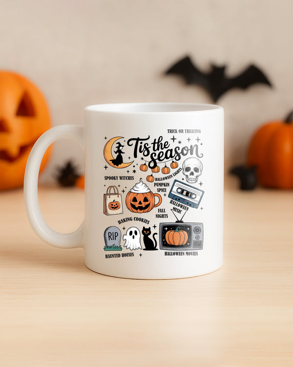Mug Tis The Season Skull Cute Halloween GMG0110