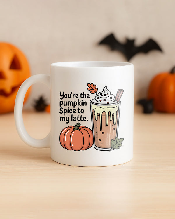 Mug Tis The Season To Be Spooky Coffee Cream Pumpkin Cute Halloween GMG0114